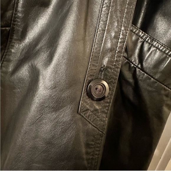 Real Leather trench coat midi - Picture 5 of 6